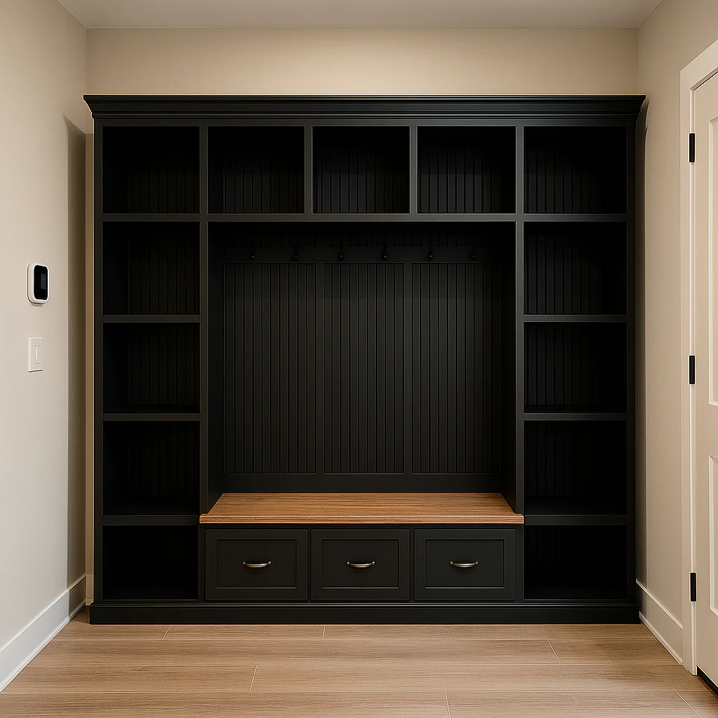 Atlanta Entryway Shoe Storage Bench | Standing Coat Rack | Entryway Furniture | Shoe Cabinet | Mudroom Bench | Hall Tree - Image 14