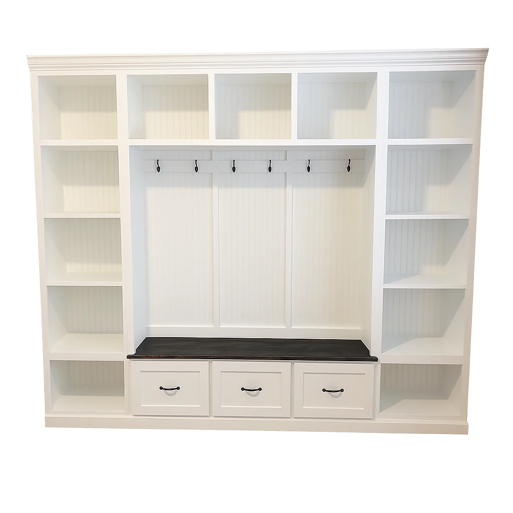 Atlanta Entryway Shoe Storage Bench | Standing Coat Rack | Entryway Furniture | Shoe Cabinet | Mudroom Bench | Hall Tree - Image 15