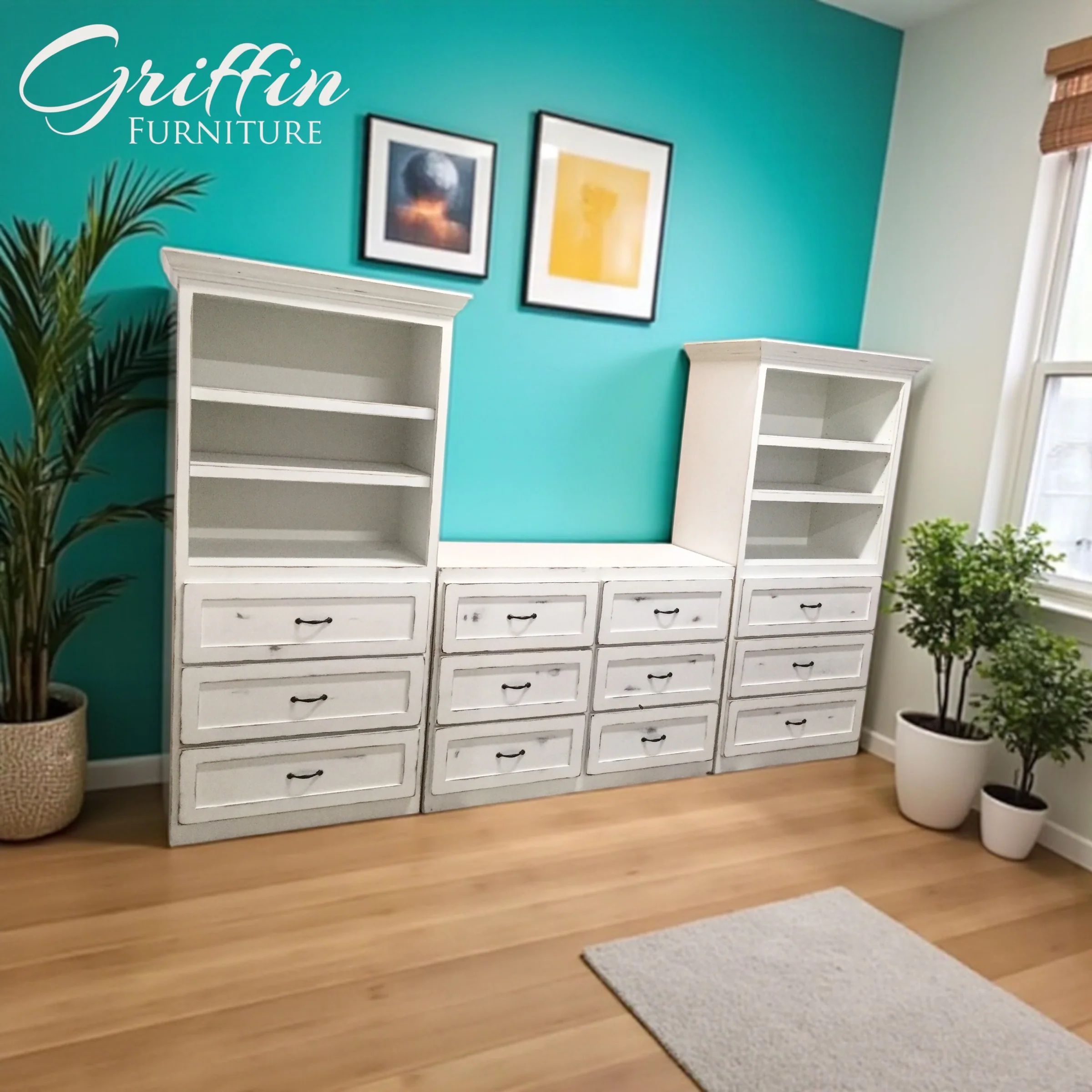 Augusta Bedroom Storage Furniture | Bookcase, Drawers, Dresser & TV Stand | Griffin Furniture USA - Image 12