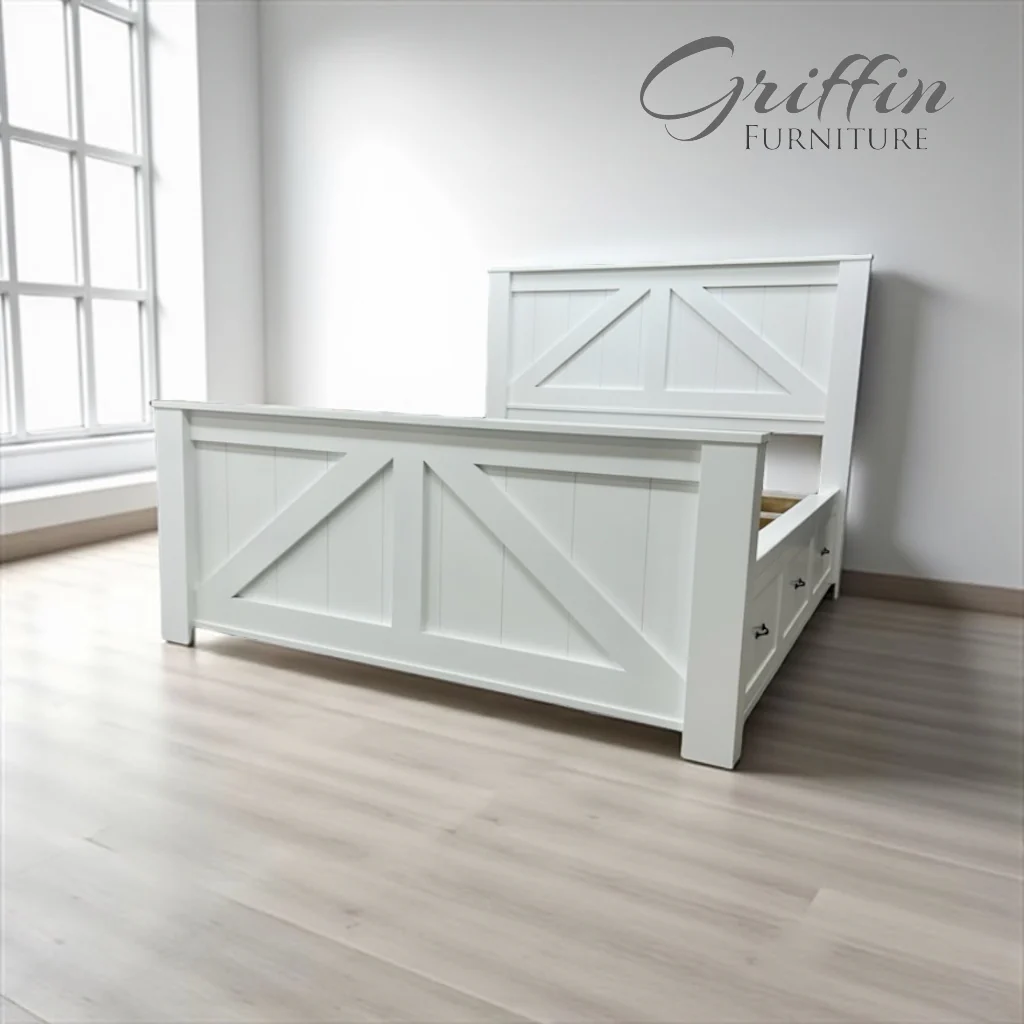 Brooklyn Custom Wood Bed Frame with Storage Drawers | All Bed Sizes | Handmade & Ships Free Nationwide - Image 6