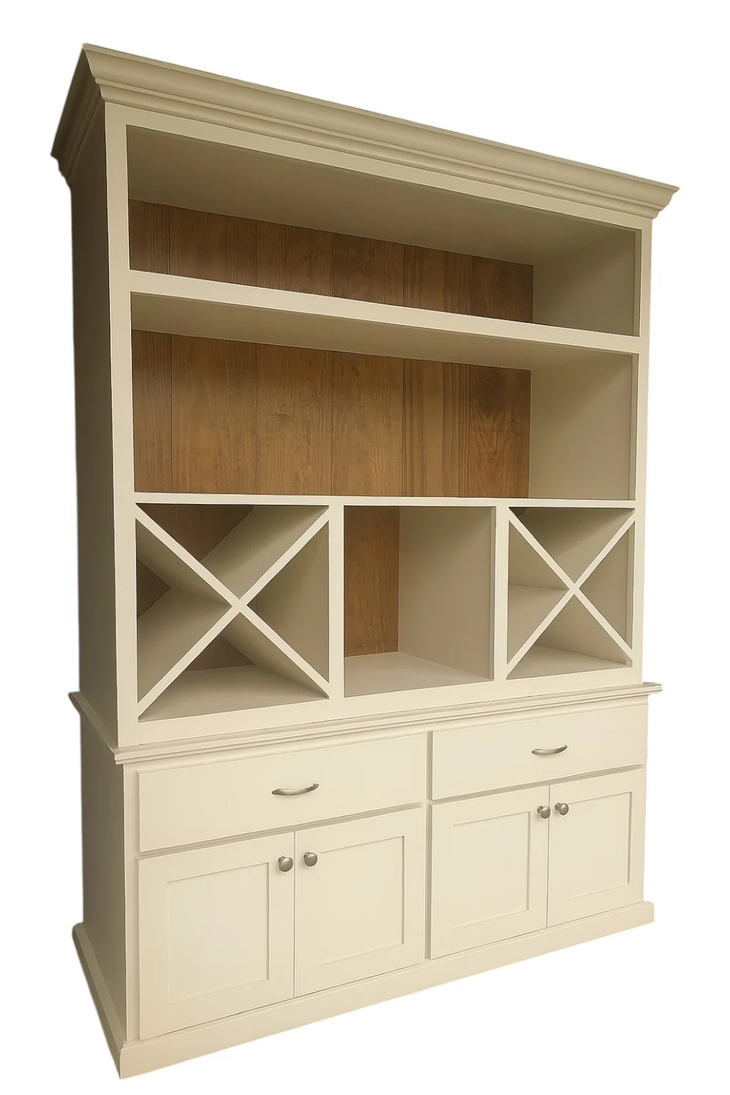 Buxton Wine Bar & Liquor Cabinet | Coffee Bar Station | Wine Cabinet & Kitchen Storage Bar – Custom Wood Furniture - Image 4
