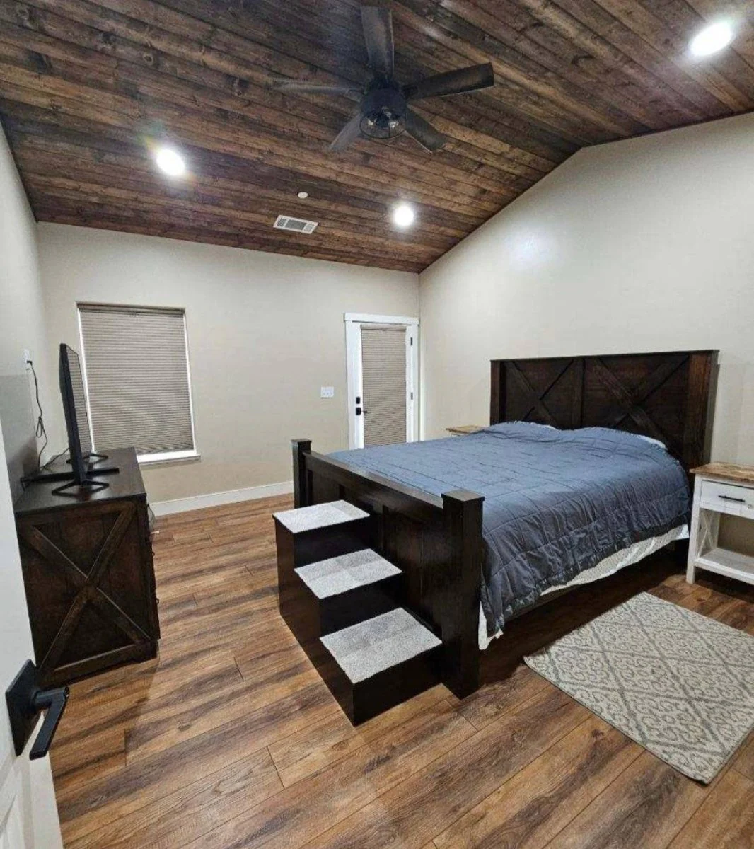 Cape Coral Solid Wood Bed Frame | Sturdy Platform Bed | Rustic & Stylish Handmade Furniture - Image 3