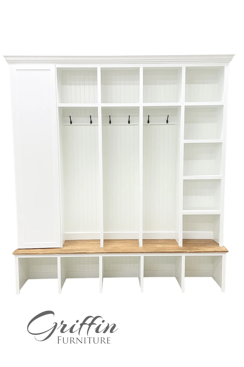 Colorado Mudroom Locker Bench with Hall Tree | Custom Storage Solution for Entryways - Image 10