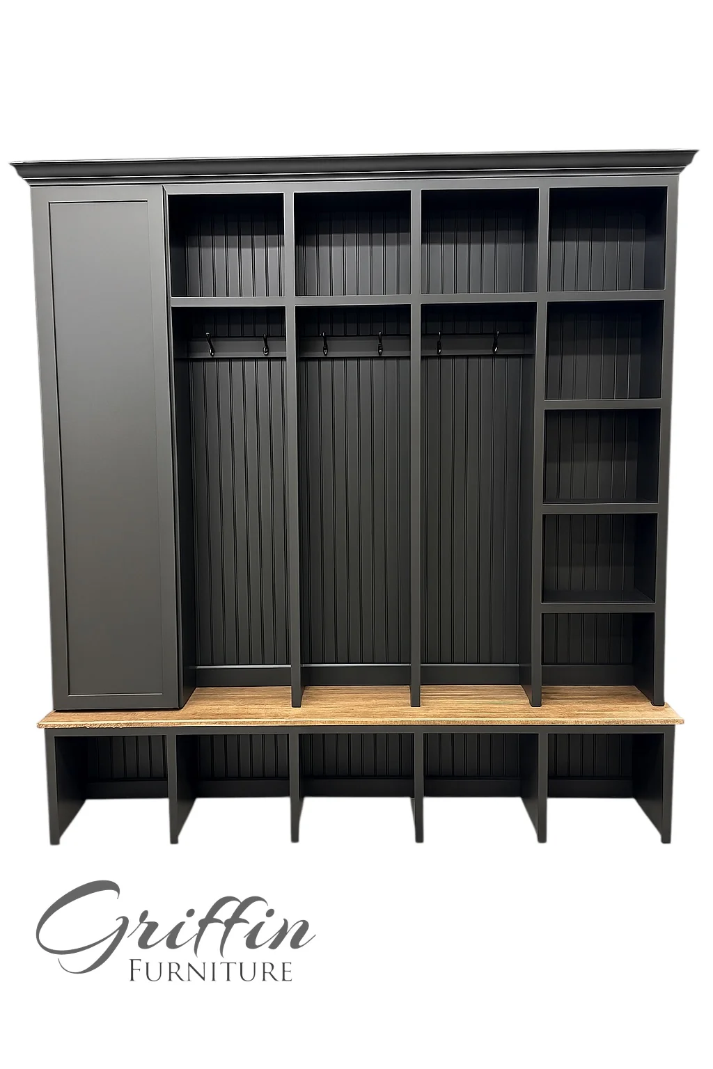 Colorado Mudroom Locker Bench with Hall Tree | Custom Storage Solution for Entryways - Image 11
