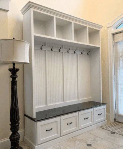 Georgia Hall Tree – Custom Entryway Bench, Mudroom Storage, Shoe Organizer & Coat Rack (Handcrafted Solid Wood)