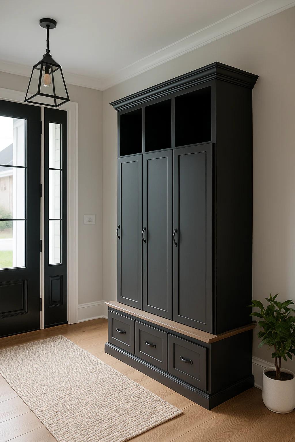 Maryland Locker Entryway Bench with Shoe Storage – Custom Mudroom Seating & Organization | Griffin Furniture - Image 7