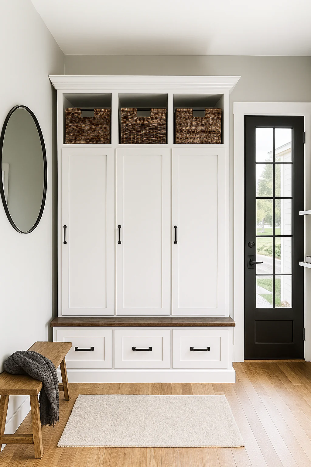 Maryland Locker Entryway Bench with Shoe Storage – Custom Mudroom Seating & Organization | Griffin Furniture - Image 4