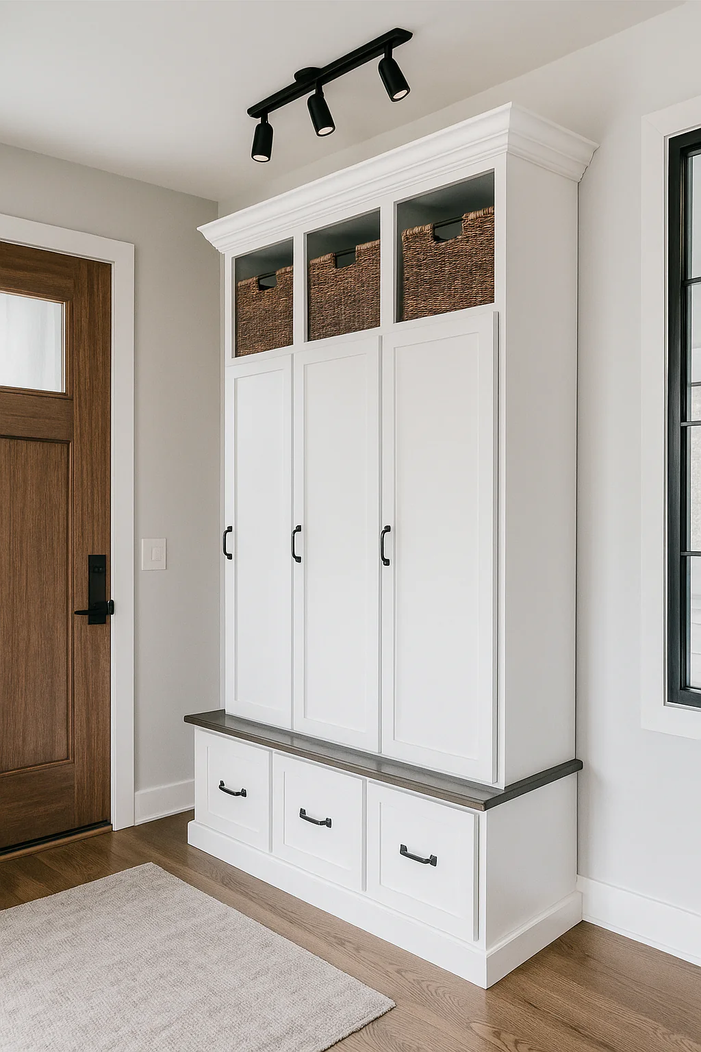 Maryland Locker Entryway Bench with Shoe Storage – Custom Mudroom Seating & Organization | Griffin Furniture - Image 9