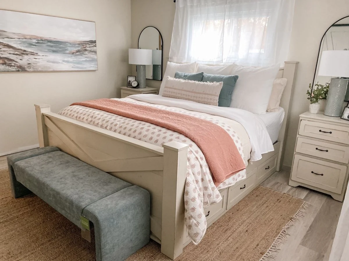 Ohio Solid Wood Bed Frame with Storage Drawers – Handmade Farmhouse Bed | Custom King & Queen Sizes | Griffin Furniture - Image 8