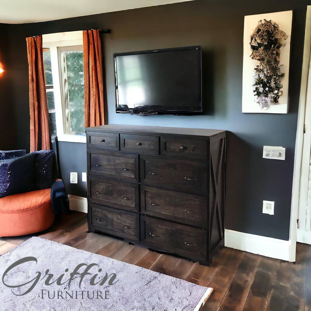 Saint Louis Solid Wood Dresser with Drawers | Custom Farmhouse Storage | Handcrafted Bedroom Furniture - Image 7