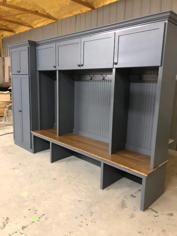 Tampa Mudroom Locker | Entryway Bench | Shoe Storage Cabinet | Hall Tree | Standing Coat Rack | Laundry Room Cabinet - Image 5