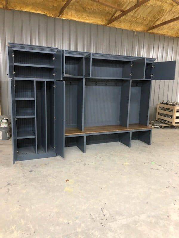 Tampa Mudroom Locker | Entryway Bench | Shoe Storage Cabinet | Hall Tree | Standing Coat Rack | Laundry Room Cabinet - Image 6