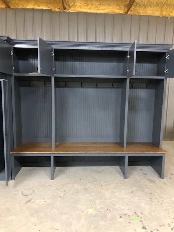 Tampa Mudroom Locker | Entryway Bench | Shoe Storage Cabinet | Hall Tree | Standing Coat Rack | Laundry Room Cabinet - Image 9