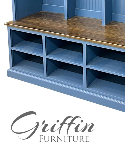 The Lewis Mudroom Locker – Stylish Entryway Storage & Organization Solution | Custom Wood Hall Tree with Cubbies & Hooks - Image 9